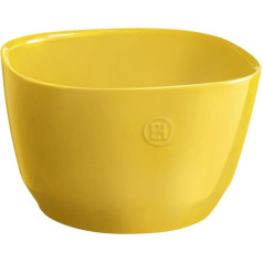 Emile Henry Medium Salad Bowl Ceramic 3.5 Litre Yellow Provence