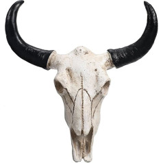 BESPORTBLE Cow Skull Wall Decoration Cow Skull Skull Bull Skull Wall Decoration Bull Skull Wall Decoration Long Horn Skull Head Cow Resin Long Horn Cow Skull Wall Sign Ornaments