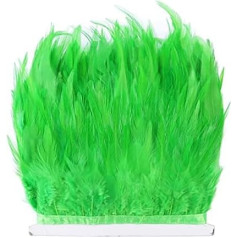 Fluffy Rooster Feathers Trimming for Handmade Craft Chicken Plum on Ribbon Wedding Dress Accessories Decoration Feather for Crafts