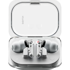 Nothing Ear (a) Wireless Bluetooth Headphones with ANC, Bass Enhance Algorithm and up to 42.5 Hours Playback Time - White