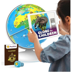 Shifu - Orboot - The educational globe with extended reality | STEM toy for boys and girls aged 4-10 years children (no borders or names on the globe)