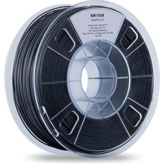 QIDI TECH Carbon Fibre Nylon Filament 1.75 Black, PA12-CF Carbon Fibre Nylon Filament 1 kg Spool, 3D Printing Filament, High Strength, High Precision, No Warp
