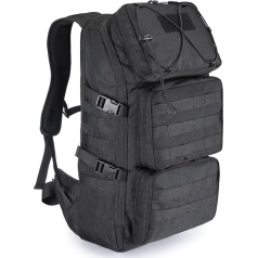 VINBAGGE Large Military Backpack Men's Hiking Backpack Outdoor Waterproof Backpacks Molle Assault Survival Trekking Backpack 45L Campus Hiking Hunting Travel for Boys