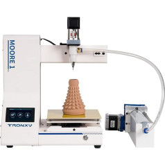TRONXY 3D Printer Moore 1, Clay 3D Printer, 3D Model Clay Potters Suitable for Kiln, Liquid Deposition Moulding Ceramic 3D Printer, 180 x 180 x 180 mm