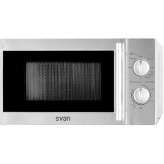Svan SMW2700GX SMW2700GX Microwave with Grill, 20 Litres, 700 W, Grill 1000 W, 5 Power Levels, 9 Programmes, Defrost Mode, Inner Coating, Easy Cleaning, Timer 35 Minutes