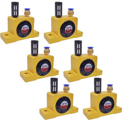 6-teilige GT10-Serie pneumatischer Gasrotorvibratoren – G 1/8 Zoll industrielle pneumatische Systemkomponenten mit Schalldämpfer