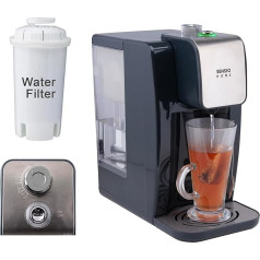 Sensio Home Instant Hot & Ambient Wasserspender, integrierter Wasserfilter, Variable Temperaturregelung, 2,2 l, energieeffizient, 5 Sekunden Kochen, entfernt Verunreinigungen, Grau