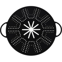 CALLARON Silikon-Spritzschutz, 33 cm (13 Zoll) Bratpfannenabdeckung & Ölspritzschutz mit seitlichen Griffen, vielseitig verwendbarer hitzebeständiger Deckel, Kühlgitter und Herdplattenschutz zum