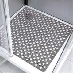 Non-Slip Shower Mat, 70 x 70 cm, Non-Slip Shower Mat with Suction Cups, Comfort Safety Shower Mat, Non-Slip for Children and Elders