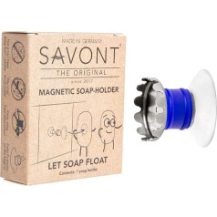 Crate 61 Organics Soap Holder with Magnet Protector Edition 100% Rustproof No Drilling with Suction Cup for Sink, Shower and Bath