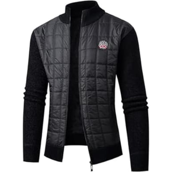 SRZYMJ Coat Men's Winter Long Jacket Winter Transition Jacket with Hood Thin Outdoor Jacket Softshell Jacket Quilted Jacket Winter Functional Jacket Parka Winter Coat Sports Jacket Leisure Jacket