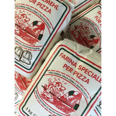 Shop-of-Wonder Wheat Flour Type 00 Suitable for the Preparation of Pizza, Pizza Rolls and Ciabatta 1.0 kg Pack of 10