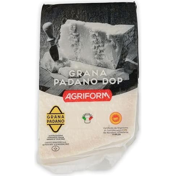 Food-United Grana Padano DOP 930 g formaggio-italian hard cheese Italian cheese in one piece aged over 10 months with PDO seal for grating spicy aromatic