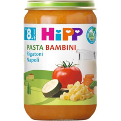HiPP Organic Menus from 10 Months Pasta Bambini, Rigatoni Napoli, 220 g, Pack of 6 (6 x 220 g)