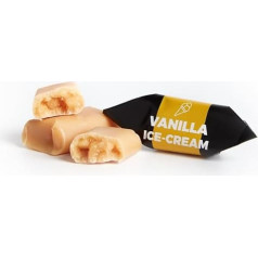 Traditional Caramel Sweets - Handmade & Fresh Fudge - Vanilla Ice Cream Flavour - Mr Fudgesto Caramel Sweets - Cow Candy - Box 900g