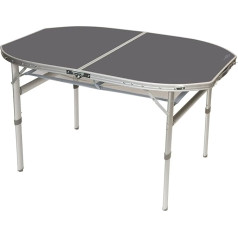 Bo-Camp Camping Suitcase Table Folding Table Foldable Aluminium 2 Heights