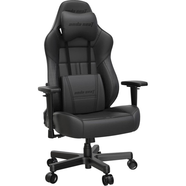 Anda Seat Dark Demon Dragon Pro Gaming-Stuhl – ergonomische Büro-Schreibtischstühle, verstellbarer Videospiel-Gamer-Stuhl, Nacken- und Lendenwirbelstütze – großer schwarzer Premium-PVC-Leder