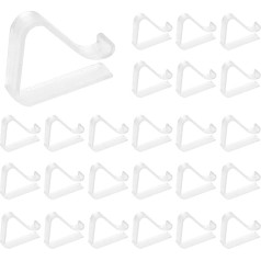 JETOP 24 Plastic Tablecloth Clips for Outdoor Tables, Transparent Picnic Tablecloth Clips, Table Cloth Holder, Table Cloth Clips for Picnics, Weddings, Camping, Weddings, Parties