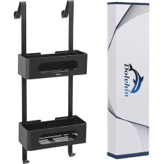 Dolvhin ® Hanging Shower Shelf | Patented Shower Shelf No Drilling | Stainless Steel Bathroom Shelf Shampoo Holder Shower | Hanging Shower Basket | Hanging Organiser | Hanging Shower Shelf | Matte