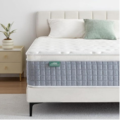 Szsl Indulge In Comfort SZSL Mattress 180 x 200 cm H4 H3 Height 24 cm 7-Zone Spring Mattress with Foam Oeko-Tex Certified Orthopaedic Pocket Spring Mattress 100 Nights Trial Sleep