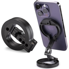 Zelnoox Double Magnetic Ring Phone Holder, Attach Your Phone to Iron Object, 1/4