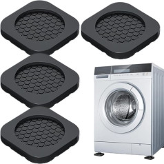 Gitekain Washer Vibration Pads, Non Slip Feet Pads for Dryer, Dryer Vibration Pads, Washing Machine Support Pads, Vibration Proof Pad Set, Washing Machine Pads, Refrigerator Vibration Pads