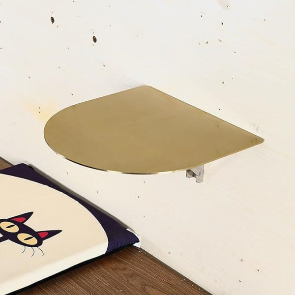 Baytewjx Stainless Steel Folding Table Wall Table Café Small Table Stainless Steel Folding Wall Mounted Flip Table Restaurants Coffee Kitchen etc.