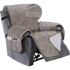 ‎Taixint TAIXINT Armchair Protector for TV Chair, Relaxing Chair with Pockets, Armchair Cover, Waterproof Chair Protector for Dogs, Pets (23 Inches), Khaki)
