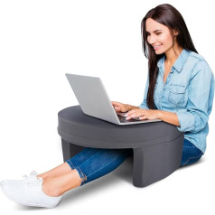 Wakects Lap Cushion, Lap Desk Cushion for Bed, Large Gaming Cushion for Lap Soft Laptop Armrest Cushion with Side Pocket for Work, Sofa, Bed, Couch