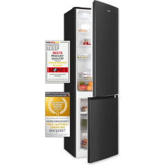 Exquisit Inoxlook-az KGC265-70-NF-040C Fridge-Freezer Combination 253 L Volume Cool Freezer Combination No-Frost Door Hinge Changeable Fridge Freezer Combination Freestanding