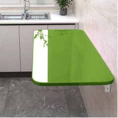 ‎Coppervibes COPPERVIBES n Schwebender, an der Wand montierter Klapptisch mit ausklappbaren Blättern und Ablageflächen, herunterklappbare Werkbank für das Home-Office, die Bar, die Küche (grün)