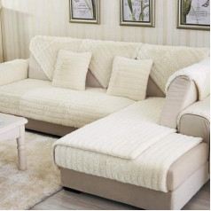 ‎Suuki Couch Protective Cover, Protective Covers for Sofa, Corner Sofa, Couch Throw, 2/3/4-Seater Thermal Couch Sofa Covers, Thick Plush Sofa Slipcover, Kitchen/Bedroom/Patio Sofa Sign, Sofa Saver Protec-B