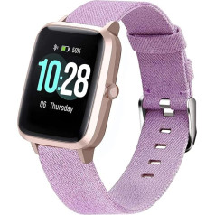 LvBu Watch Strap, Compatible with ID205L, Nylon Knit Replacement Watch Strap for ID205L, willful SW021, YAMAY SW021, LIFEBEE ID205L Smartwatch