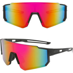 MUSELK Sports Sunglasses Men Women Cycling Glasses Sunglasses Polarised Sunglasses for Outdoor Activities MTB Road Bike Cycling Biking Ski Sunglasses with UV400