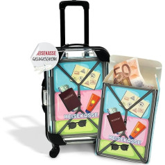 Money Gift | Travel Suitcase in Miniature for Money as a Gift for Holidays | Travel Fund to Give Money for Travel