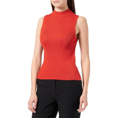 comma Sleeveless Ribbed Pullover