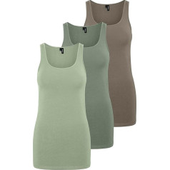Vero Moda Vmmaxi My Soft Long Tank Noos Top, Women’s Top