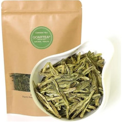 GOARTEA 250 g (8.8 oz) Premium West Lake Xihu Long Jing Longjing Green Tea Dragon Well Spring Loose Leaf Chinese Green Tea Green Tea Green Tea