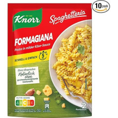 Knorr Spaghetteria Formagiana Pasta Prepared Dish Delicious Pasta Dish Ready in 5 Minutes 10 x 163 ml