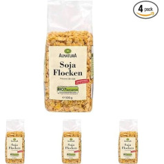 Alnatura Organic Soy Flakes 500g (Pack of 4)