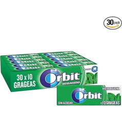 Orbit Dragee Single 14g, Spearmint 30 x 14 g