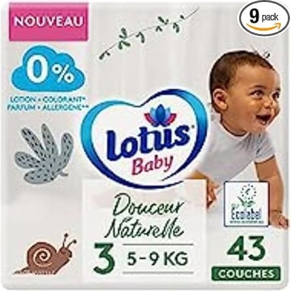 Couches Jetables Lotus Baby T3 (43 uds)