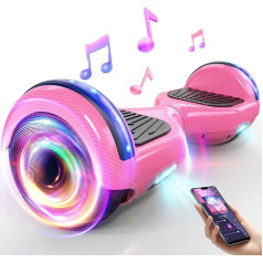 My First Hoverboard Electric Self-Balancing Hoverboard for Kids, Dual Motors, 6.5 Inch Tires, Bluetooth and LED Headlights