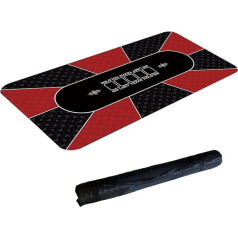 Table Game Felt Mat, Portable Poker Table Top, Poker Layout with Professional Sure Sick Rubber Foam, for up to 8 Players to Play Card