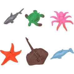 6 Pieces Water Growing Toy Simulated Expandable Oceanic Animals Educational Toy Toddlers Children Boys Girls
