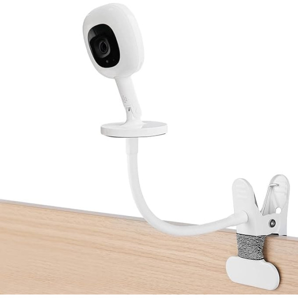 iTODOS Baby Monitor Mount Compatible with Nanit Pro Smart Baby Monitor & Flex Stand Baby Monitor, 8 Inch Flexible Arm Monitor Mount, Attach Your Baby Cam Wherever You Like
