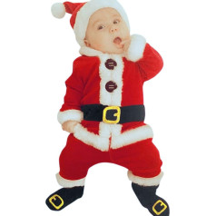 Baby Santa Christmas Baby Outings Set Pots + Trousers + Hat + Socks Costume 4 Pieces Boys Outfits & Set Pyjamas Boys 9 Years Boy 98