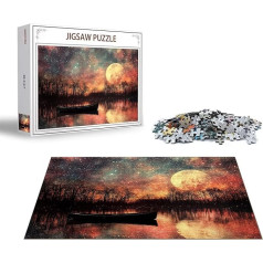 Puzzle Landschaft Puzzle 6000 Teile Mond Holzpuzzle Erwachsene, Premium Quality Klassische Wooden Lernspiel, Klassische Spaß Jigsaw Erwachsene, Challenging Game Jigsaws für Wohnkultur Geschenk x-1596