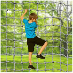 SZPLLZY Kindersicherheitsnetz, Kletternetz, Durchmesser 8 mm, Außennetz, Hängematte, Schaukel, Sicherheitsklettergerüst, Kletterseilnetz, Kletternetz, Seilfracht (10 mm x 12 cm, 2 x 5 m)
