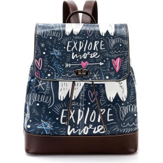 Bär Herz süße personalisierte Schultaschen Büchertaschen für Teenager, Mehrfarbig, 27x12.3x32cm, Rucksack Rucksäcke